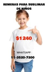 Remeras para Sublimación