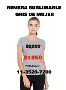 Remeras para sublimación