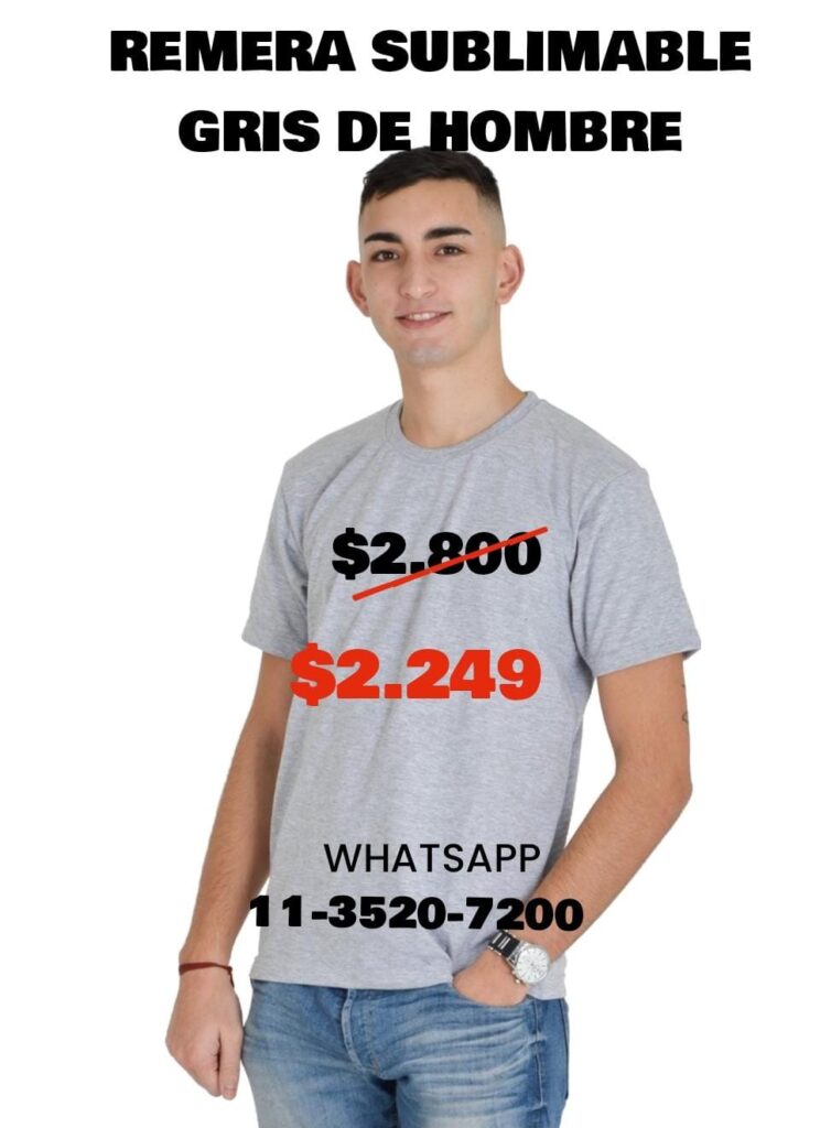 Remeras para Sublimación